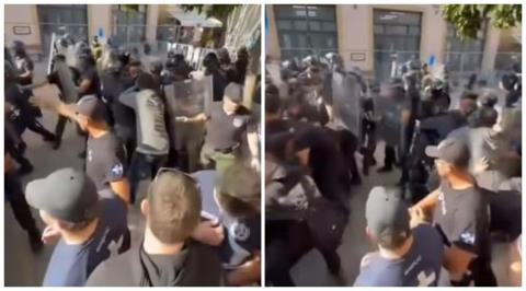 BINTEO: Καταγγέλλει αστυνομική βία στη Λήδρας η ΕΦΕΝ-«Η Αστυνομία προτίμησε να προτάξει τις ασπίδες κάνοντας χρήση χημικών»