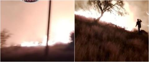 ΒΙΝΤΕΟ: Πυρκαγιά σε τρία μέτωπα στην επαρχία Πάφου-Στο σημείο δυνάμεις πυρόσβεσης