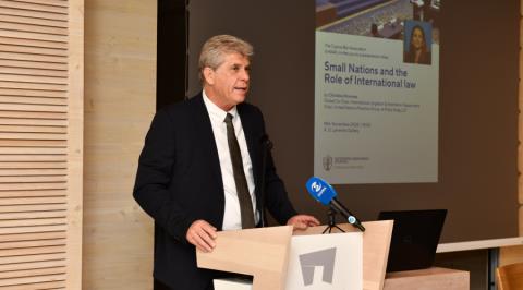 Δικαιοσύνη και μικρά κράτη σε διάλεξη του Παγκύπριου Δικηγορικού Συλλόγου