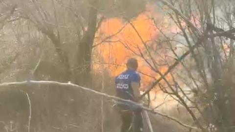 Αντιμετωπίστηκε η αναζωπύρωση της πυρκαγιάς στην περιοχή Στρουμπιού-Κοίλης