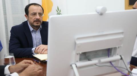 Ξεκάθαρο μήνυμα Χριστοδουλίδη στην τηλεδιάσκεψη της Συμμαχίας Προθύμων-«Καμία λύση δεν μπορεί να επιβληθεί στην Ουκρανία»