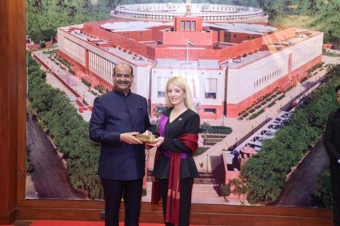 Mε συνάντηση με Προέδρο Κάτω Βουλής ολοκληρώθηκε η επίσκεψη Αννίτας στην Ινδία