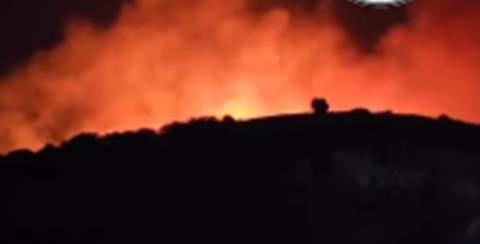 ΒΙΝΤΕΟ: Πυρκαγιά στην επαρχία Πάφου-Ισχυροί άνεμοι στην περιοχή