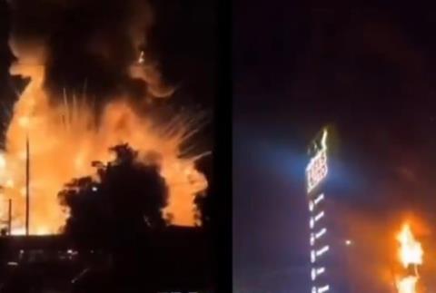 Δραματικές στιγμές στο Σίδνεϊ-Δεξαμενή με χημικά εκτοξεύτηκε στον αέρα μετά από φωτιά