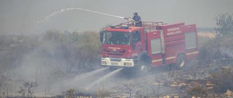 Πυρκαγιά μεταξύ των κοινοτήτων Δοράς και Γεροβάσας στη Λεμεσό