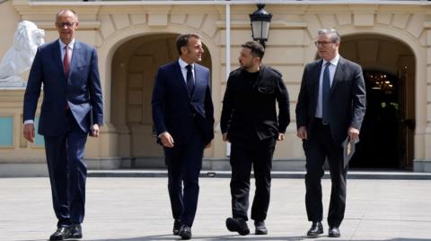 Κρίσιμη τετραμερής για το Ουκρανικό στο Λονδίνο-Συμμετέχουν Ζελένσκι, Στάρμερ, Μακρόν και Μερτς