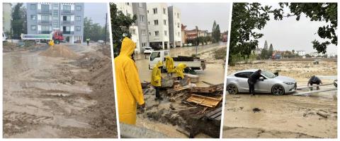 Πλημμύρισαν υποστατικά και δρόμοι στα κατεχόμενα λόγω Byron-«Φυσική καταστροφή στην Κερύνεια» (vid&pics)