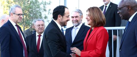 Σε εξέλιξη η κοινή συνάντηση Προέδρου με Ερχιουρμάν και Ολγκίν-Επί τάπητος ΜΟΕ, ανταλλάζουν απόψεις οι δύο ηγέτες