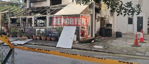 Εικόνες από το σημείο της έκρηξης σε εστιατόριο στη Λευκωσία-Αποκλείστηκε η σκηνή για εξετάσεις