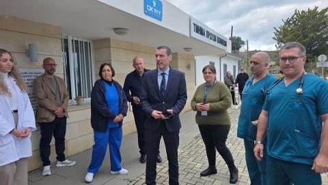 Επισκέφθηκε το Κέντρο Υγείας στον Πύργο Τηλλυρίας ο Χαραλαμπίδης-«Παρούσα η Πολιτεία στις ακριτικές περιοχές»
