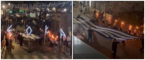 ΒΙΝΤΕΟ: Πορεία στον Αχυρώνα Λιοπετρίου για την 1η Απριλίου-Με πλακάτ και γιγαντιαία ελληνική σημαία τίμησαν την ημέρα μνήμης και τιμής