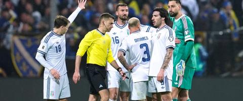 Χαμός στην Ιταλία για το γκολ των Βόσνιων-Οργισμένες αντιδράσεις για τον Γάλλο διαιτητή Τουρπέν