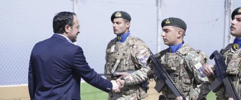 Επισκέφθηκε εθνοφρουρούς στο ΚΕΝ Λεμεσού ενόψει Πάσχα ο Χριστοδουλίδης-«Συνεχίζουμε την αναβάθμιση της αποτρεπτικής ισχύος της Εθνικής Φρουράς»
