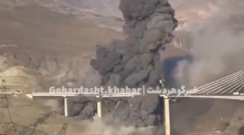 ΒΙΝΤΕΟ: Αναφορές για νεκρούς σε ισραηλινή αεροπορική επιδρομή σε σιδηροδρομική γέφυρα στο Ιράν