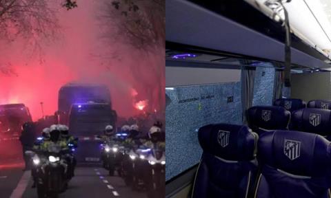 Επίθεση στο πούλμαν της Ατλέτικο Μαδρίτης από οπαδούς της Μπαρτσελόνα πριν τον αγώνα στο Καμπ Νόου