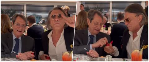 ΒΙΝΤΕΟ: Τσούγκρισε αυγά με τον Ψινάκη ο Νίκος Αναστασιάδης-«Η μόνη περίπτωση που μπορεί να τσουγκρίσω με τον Πρόεδρο»