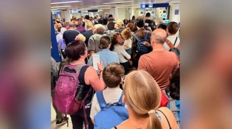 Χάος στα ευρωπαϊκά αεροδρόμια-Oι νέοι συνοριακοί έλεγχοι φέρνουν καθυστερήσεις και ταλαιπωρία επιβατών (vids&pics)