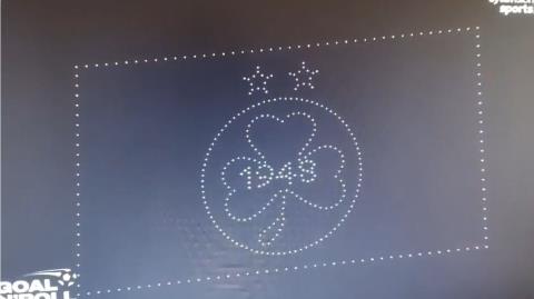 BINTEO: Το εντυπωσιακό drone show της Ομόνοιας για την κατάκτηση του πρωταθλήματος