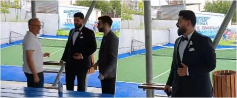 BINTEO: Πήγε να ψηφίσει πριν το... κρέμασμα, ο γαμπρός που έγινε viral
