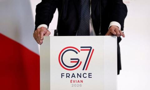 &Upsilon;&pi;ό &tau;&eta; &sigma;&kappa;&iota;ά &tau;&omicron;&upsilon; &pi;&omicron;&lambda;έ&mu;&omicron;&upsilon; &eta; &sigma;ύ&nu;&omicron;&delta;&omicron;&sigmaf; &kappa;&omicron;&rho;&upsilon;&phi;ή&sigmaf; G7 &sigma;&tau;&omicron; &Epsilon;&beta;&iota;ά&nu;